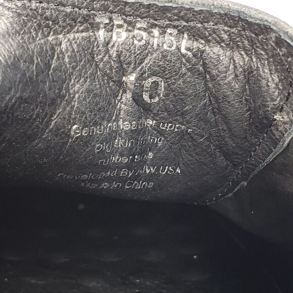 Gravity Defyer Mens Size 10 Slip On Grommet Black Leather Strap Driving Loafers main image 9